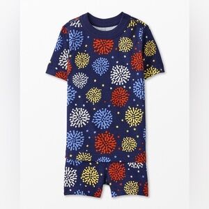 Hanna Andersson Firework 4T Short John pajamas